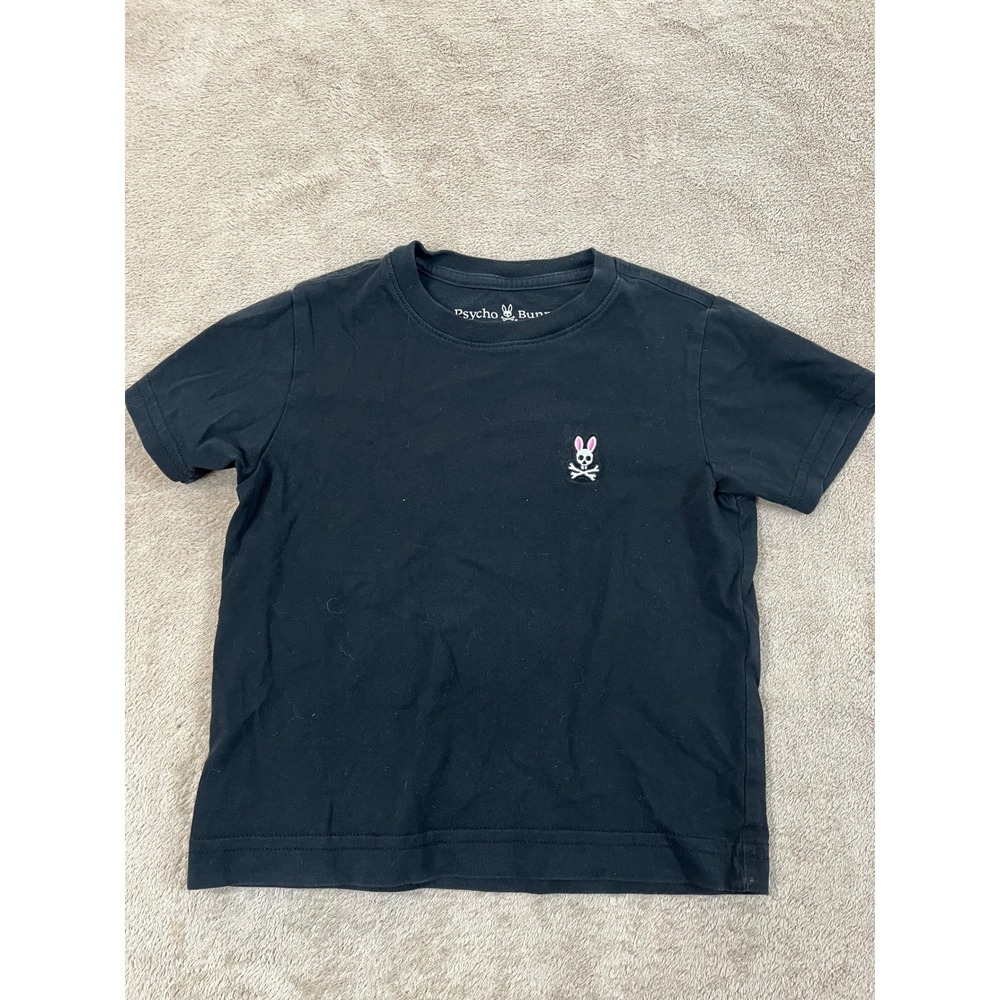 Psycho Bunny Classic Crew-neck Tee Kids Boys 3T Cotton Short Sleeve EUC